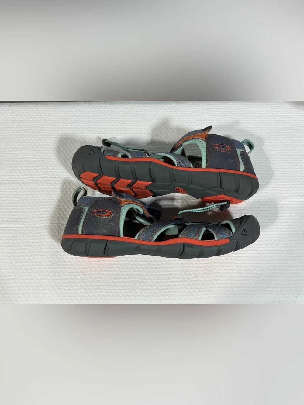 Keen Kids Navy and Mint Green Outdoor Sandals‎